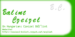 balint czeizel business card